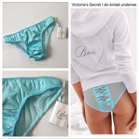 Victoria's Secret Other - "I DO" VS Rhinestone Bridal underwear 3 bows NWT